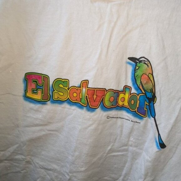 *3 FOR $9* Libertad El Salvador Graphic Print Short Sleeve T-shirt Top Tee Shirt - Picture 2 of 4